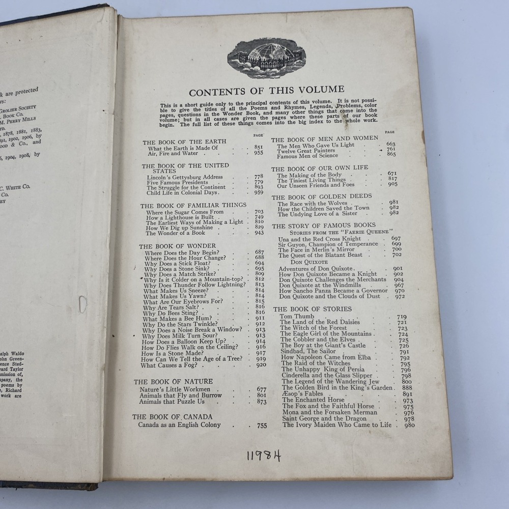 Antique The Book of Knowledge Volume III 3 Children's‎ Encyclopedia 1919 - Picture 7 of 7